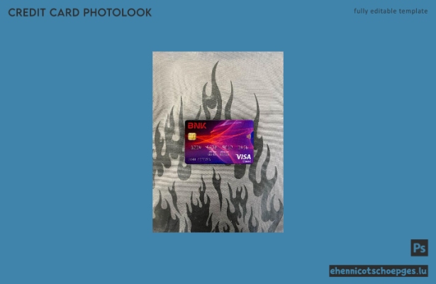 Südkorea BNK Bank Visa Classic Karte Fotoansicht Beispielvorschau